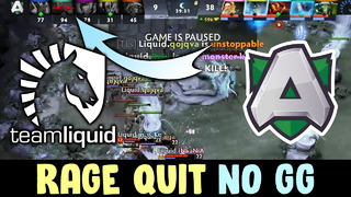 RAGE QUIT NO GG — Liquid vs Alliance
