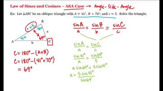 10 – 5 – Law of Sines and Cosines – ASA Case (6-04)
