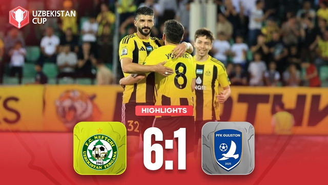 O’zbekiston kubogi 1-tur. Neftchi – Guliston bahsida kiritilgan gollar va xavfli vaziyatlar
