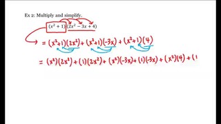 1 – 9 – Multiplication of Polynomials (4-13)