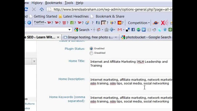 All In One SEO Pack Plug In Configuration Tutorial