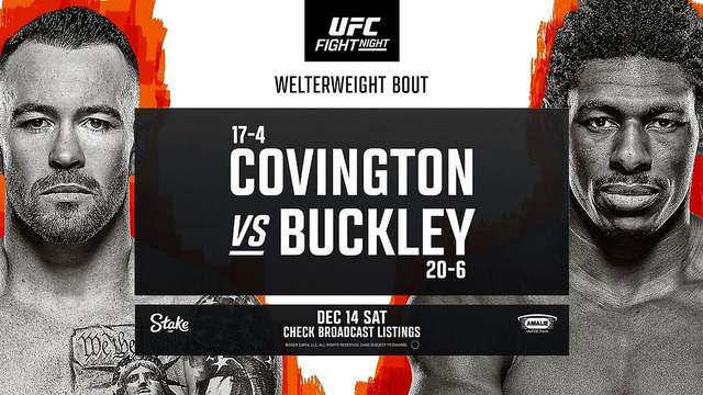 UFC on ESPN 63: Covington vs. Buckley (ОСНОВНОЙ КАРД) 15.12.2024 | Колби Ковингтон – Хоакин Бакли