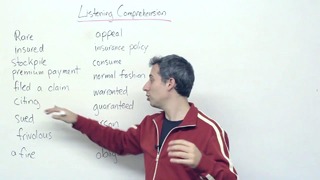 Listening Comprehension – Legal Vocabulary in English