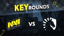 Key rounds NAVI vs Liquid on Inferno @ ELEAGUE Major 2018