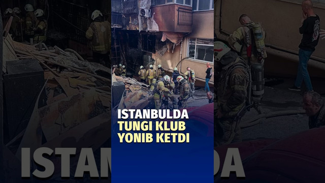Istanbuldagi turar joy binosining dastlabki ikki qavatida joylashgan tungi klubda yong‘in chiqdi