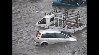 Потоп после дождя в Одессе