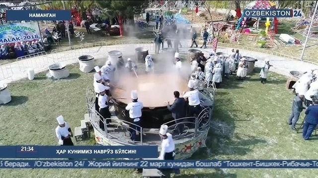 Наманганда 5 тонналик сумалак солинди