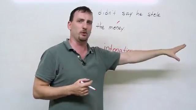 How does stress change the meaning of a sentence