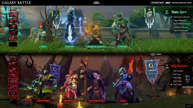 Dota 2: Galaxy Battles II: Team Spirit vs VGJ. Thunder (Game 1, WB Semi-Final) (bo3)