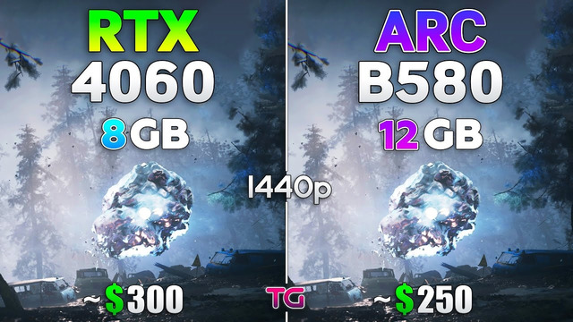 RTX 4060 vs ARC B580 – Test in 1440p