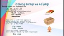 Learn English Lesson4 – Otning ko’plik shakli