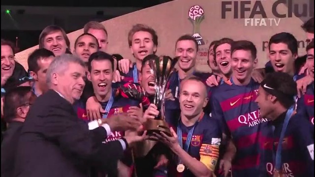 Barcelona Celebrate as Japan 2015 Champions