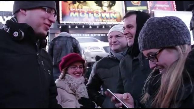 HTC Took to Times Square to Show Off the One During Galaxy S4 Event