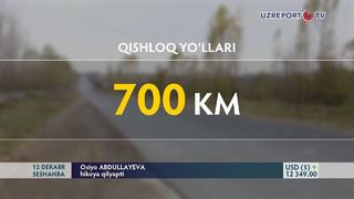 OTB O‘zbekistonda 700 kmlik qishloq yo‘llarini yaxshilash uchun qarz ajratadi