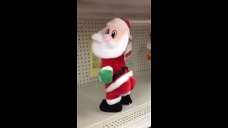 Дед мороз танцует с попей