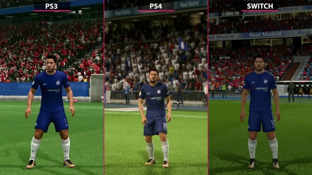 FIFA 18 – Nintendo Switch vs. PS3 vs. PS4 Graphics Comparison