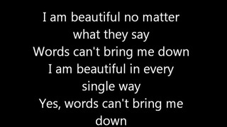 Beautiful christina aguilera lyrics