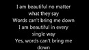 Beautiful christina aguilera lyrics