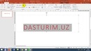 Power Point dasturida shirftlar bilan ishlash