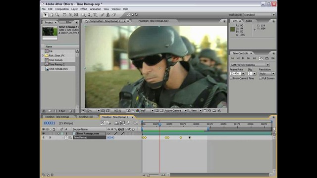 Видео урок по After Effects Изменение скорости