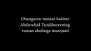 Ohangaron tumani hokimining tuman aholisiga murojaati