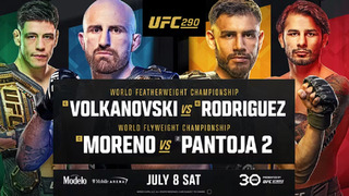 UFC 290: Волкановски – Родригес (Основной кард) 09.07.2023 Volkanovski vs. Rodriguez