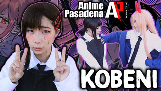 Kobeni Higashiyama Gets Scared of Anime Pasadena 2022 ft. Mai Siusji