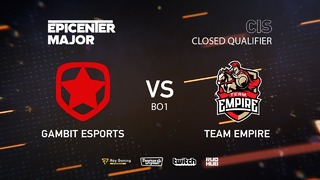EPICENTER Major 2019 – Gambit vs Team Empire (CIS Closed Quals, bo1)