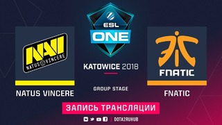 ESL One Katowice 2018 Major: Na’Vi vs Fnatic (Group B)