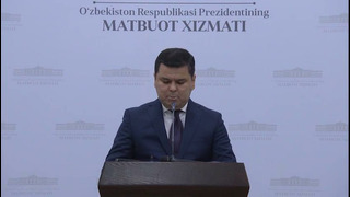 Prezident matbuot kotibi Sherzod Asadov OAV uchun birinchi brifingini o‘tkazdi