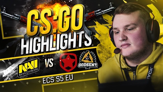 CSGO Highlights Na’Vi vs Godsent, Gambit @ ESC s5 eu
