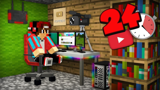 Я СТАЛ ЮТУБЕРОМ НА 24 ЧАСА В МАЙНКРАФТ 100% ТРОЛЛИНГ ЛОВУШКА MINECRAFT КОМПОТ