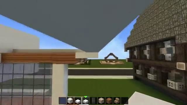 Minecraft- Easy Modern House Tutorial #12 – How to Build a Mansion – Quartz – Wooden