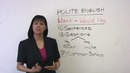 Polite English – WANT & WOULD LIKE