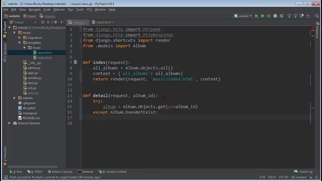 Django Tutorial for Beginners – 16 – Raising a 404 HTTP Error