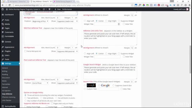 004 Placing Adsense Ads on Your WordPress Website