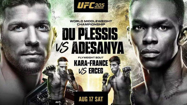 UFC 305: Du Plessis vs. Adesanya (ОСНОВНОЙ КАРД) 18.08.2024 | Дрикус Дю Плесси – Исраэль Адесанья