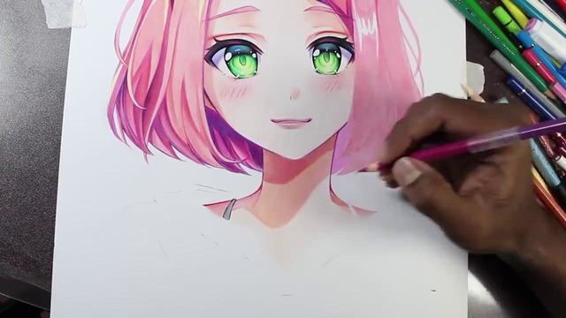 Speed Drawing – Sakura Haruno (Naruto Shippuden) Fan art