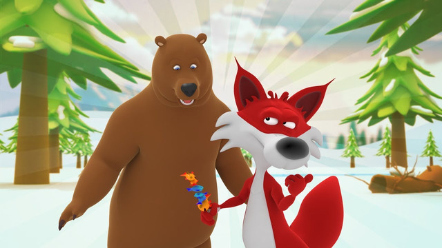 Лиса и Медведь – Как лиса медведя одурачила – Детская сказка