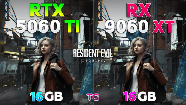 Resident Evil Requiem: RTX 5060 Ti vs RX 9060 XT | 1080p | 1440p | 4K