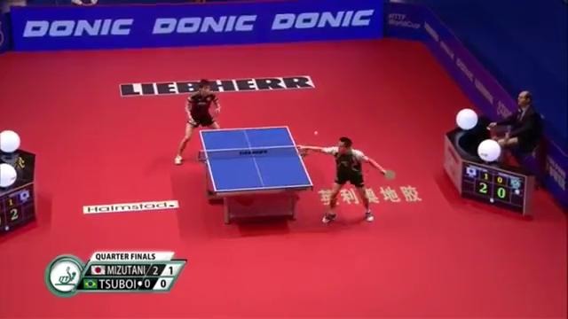 2015 Men’s World Cup Highlights- MIZUTANI Jun vs TSUBOI Gustavo (1-4)