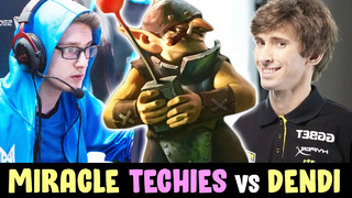 Miracle first pick jungle techies vs dendi — tryhard base defense