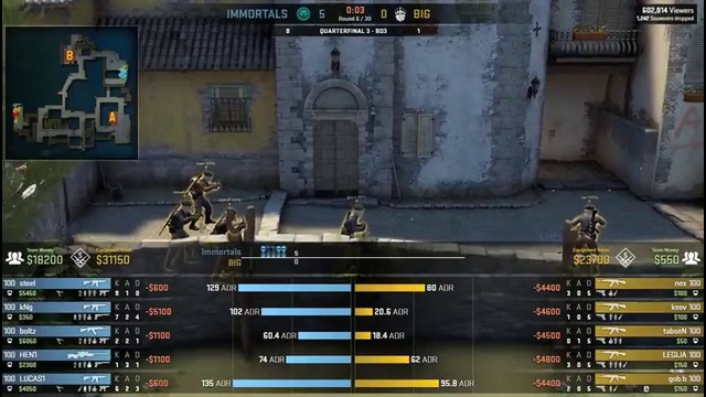 Immortals vs BIG – PGL Major Krakow 2017 – map2
