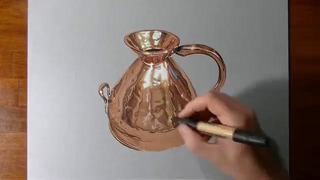 How I draw a copper jug
