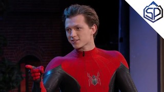 Том Холланд в новом костюме Человека-паука на шоу Джимми Киммела