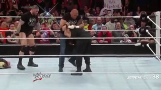 Triple H Pedigree on Roman Reigns – Raw – May 5, 2014