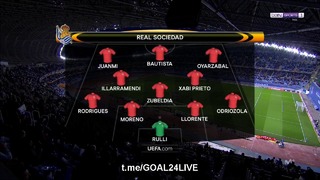 (HD) Реал Сосьедад – Ред Булл Зальцбург | лига европы 2017/18 | 1/16 финала | первый