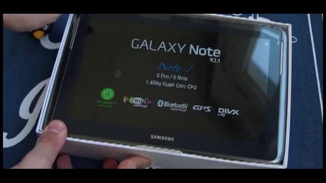 Samsung Galaxy Note 10.1 – распаковка