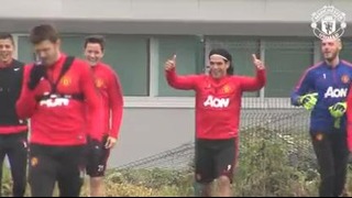 Falcao in first-team training