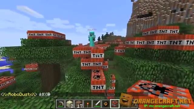 Orangecraft #1 TNT FOREST! (Annoying Orange Minecraft)